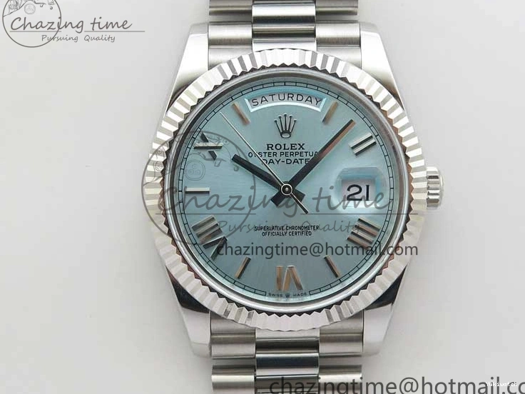 Day Tiffany Bp Maker on Best Dial Blue Roman 1:1 Bracelet 40 SS Edition SS A2836 Date 0408